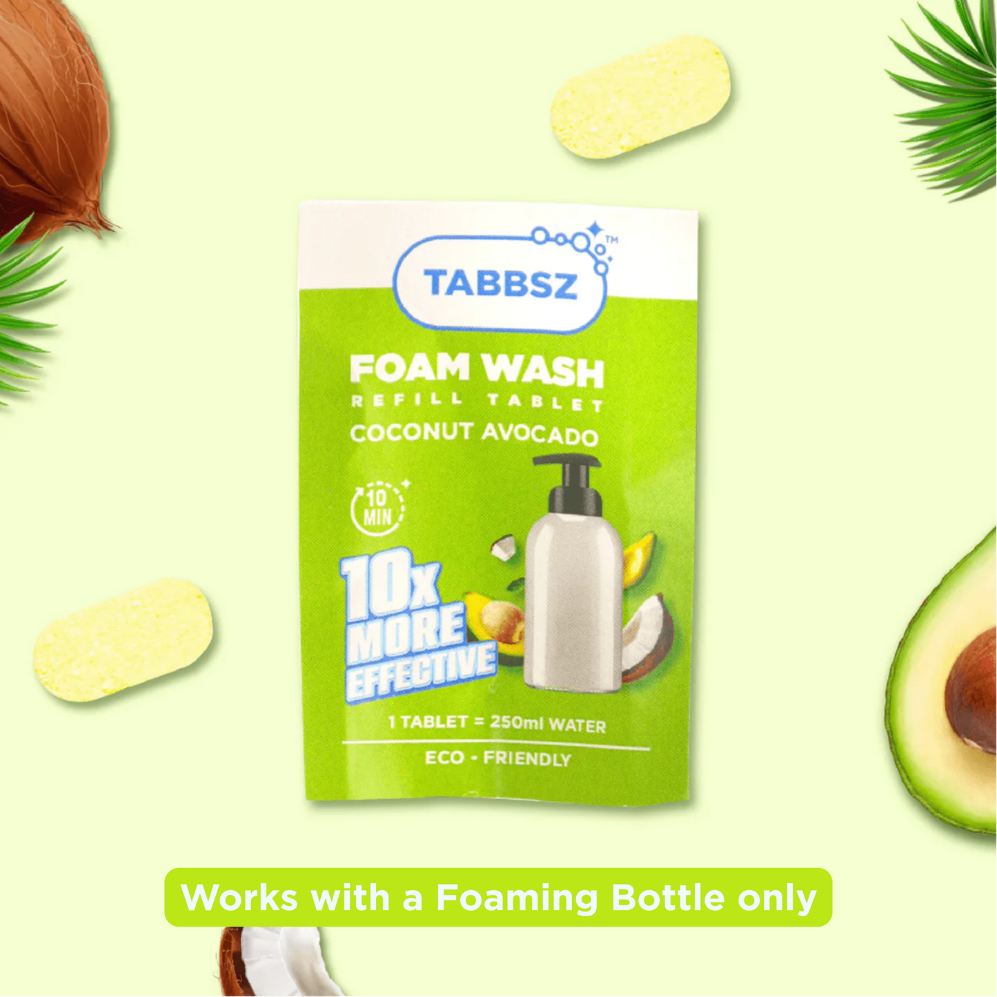 TABBSZ FOAM WASH - COCONUT AVOCADO