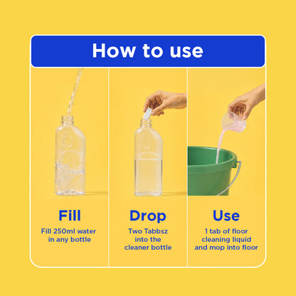 Starter Kit   Floor Cleaner - 4 Tabs(500ml)+Bottle