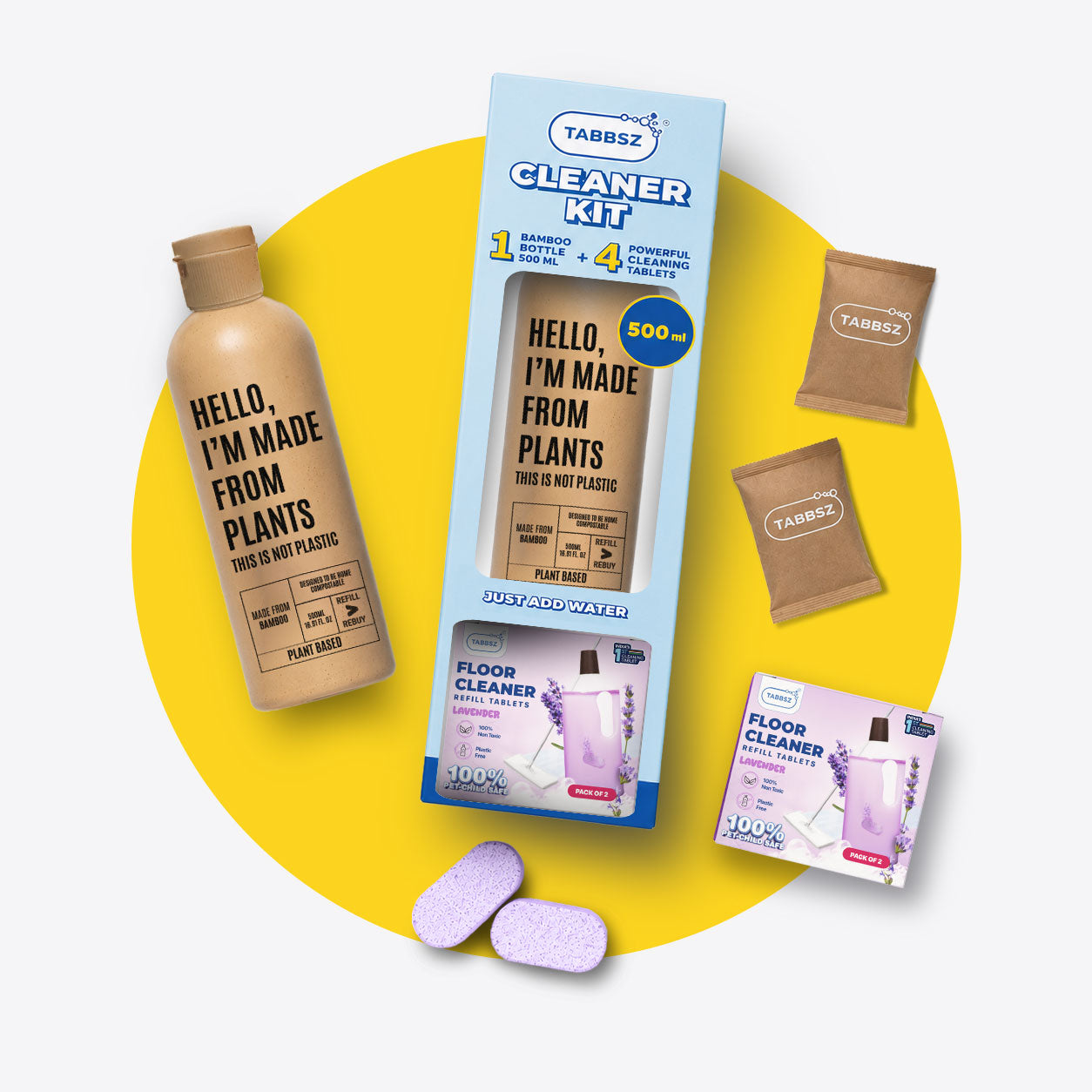 Starter Kit   Floor Cleaner - 4 Tabs(500ml)+Bottle
