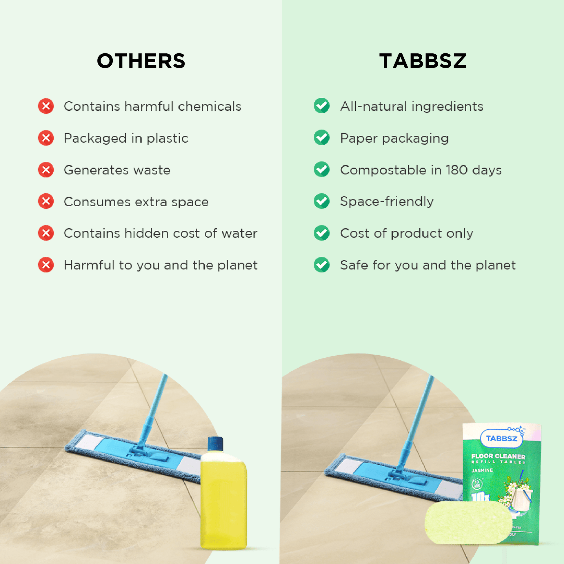 TABBSZ FLOOR CLEANER - ASSORTED PACK - Tabbsz store- Assorted Packs / Pack of 8 - wk_wallet