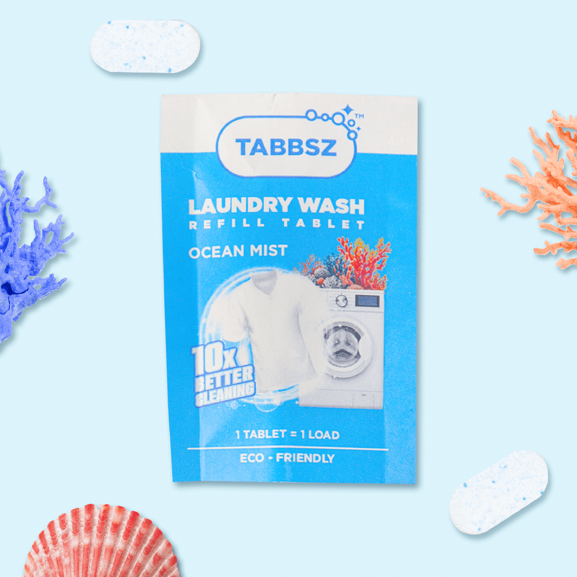 TABBSZ LAUNDRY WASH - OCEAN MIST - Tabbsz store- Ocean Mist / Pack of 8 - wk_wallet