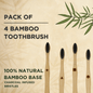 TABBSZ BAMBOO TOOTHBRUSH - Tabbsz store- Pack of 4 - wk_wallet