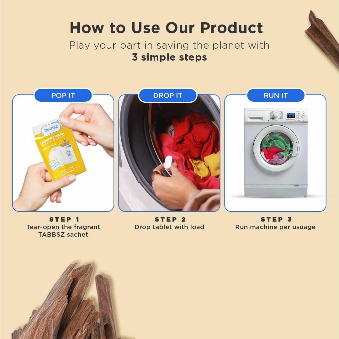 TABBSZ LAUNDRY WASH - OUD - Tabbsz store- Oud / Pack of 8 - wk_wallet