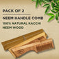 TABBSZ KACHI NEEM WOOD COMBS - Tabbsz store- Handle Comb / Pack of 2 - wk_wallet