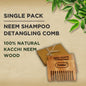 TABBSZ KACHI NEEM WOOD COMBS - Tabbsz store- Shampoo Detangling comb / Single Pack - wk_wallet