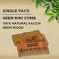 TABBSZ KACHI NEEM WOOD COMBS - Tabbsz store- Mini Comb / Single Pack - wk_wallet