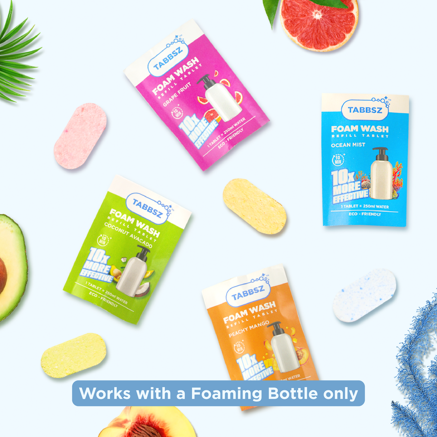TABBSZ FOAM WASH - COCONUT AVOCADO